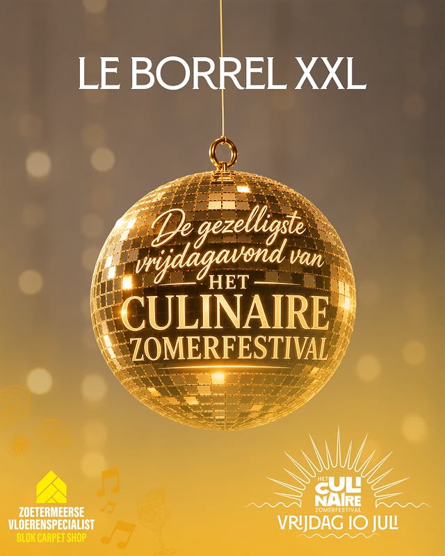 Komende editie: Le Borrel XXL — vrijdag 10 juli